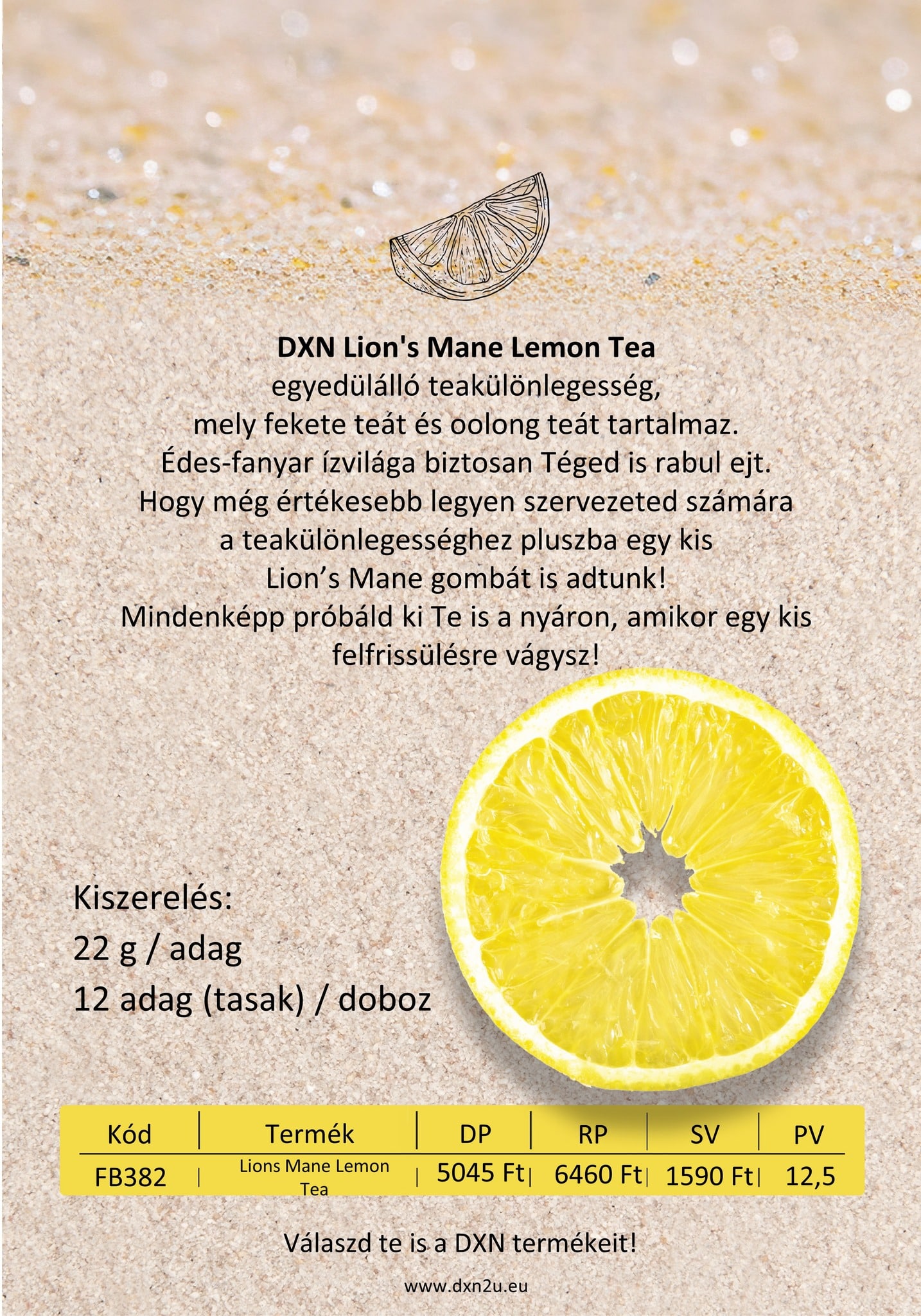 DXN Lion's Mane Lemon Tea